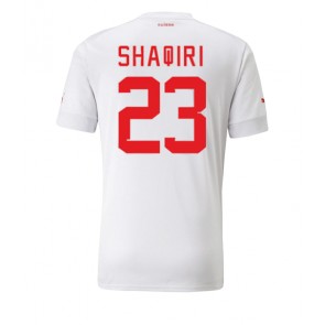 Schweiz Xherdan Shaqiri #23 Udebanetrøje VM 2022 Kort ærmer